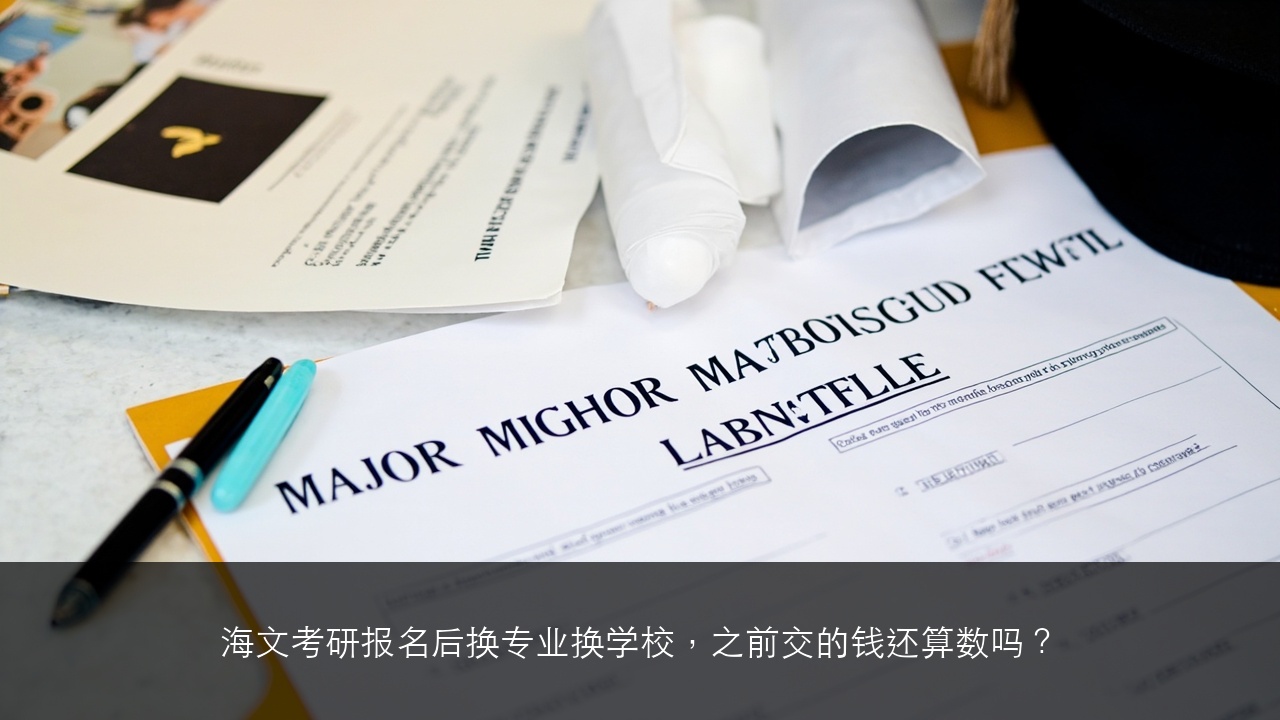 海文考研报名后换专业换学校，之前交的钱还算数吗？