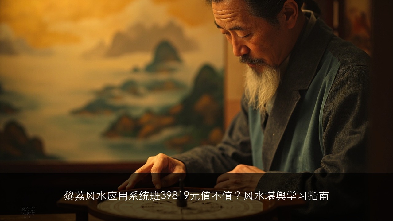 黎荔风水应用系统班39819元值不值？风水堪舆学习指南