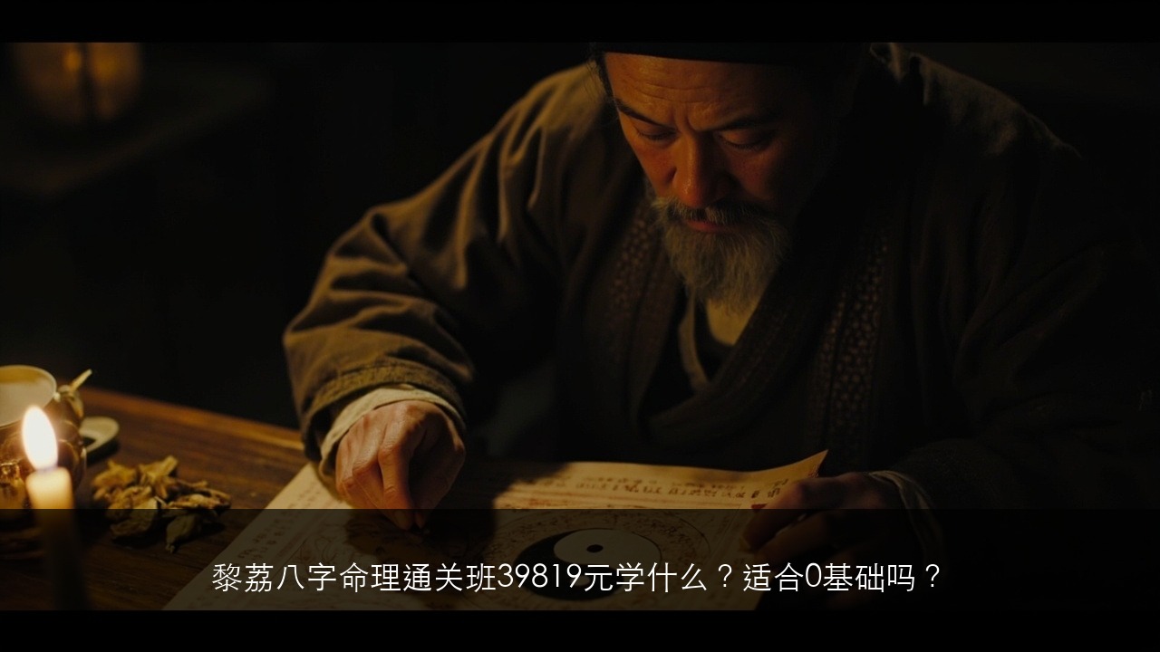 黎荔八字命理通关班39819元学什么？适合0基础吗？