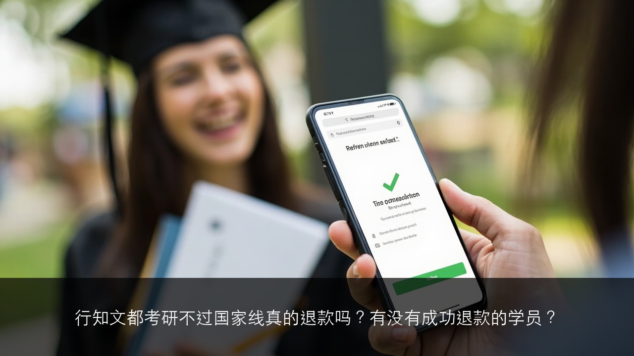 行知文都考研不过国家线真的退款吗?有没有成功退款的学员?