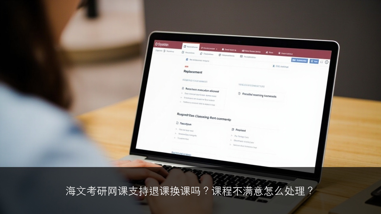 海文考研网课支持退课换课吗?课程不满意怎么处理?