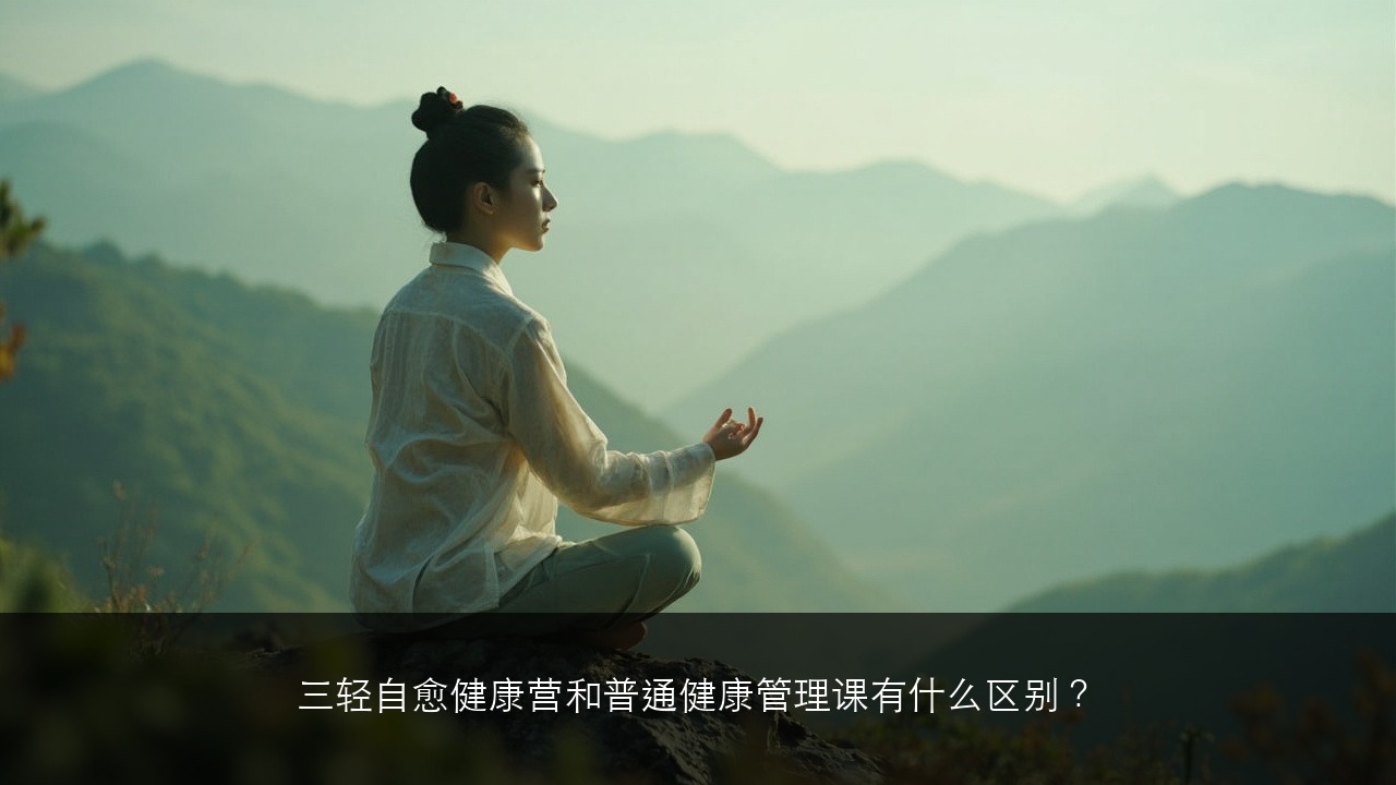 三轻自愈健康营和普通健康管理课有什么区别？