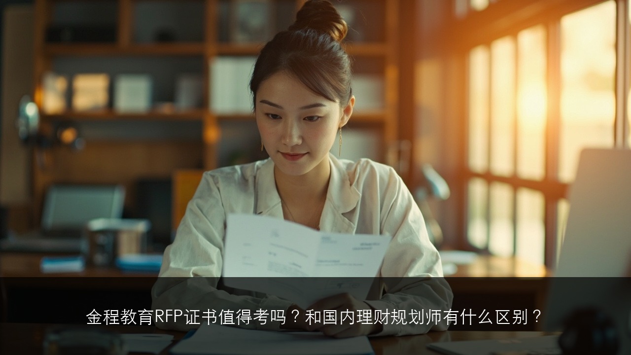 金程教育RFP证书值得考吗？和国内理财规划师有什么区别？