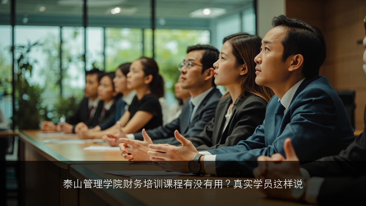 泰山管理学院财务培训课程有没有用?真实学员这样说