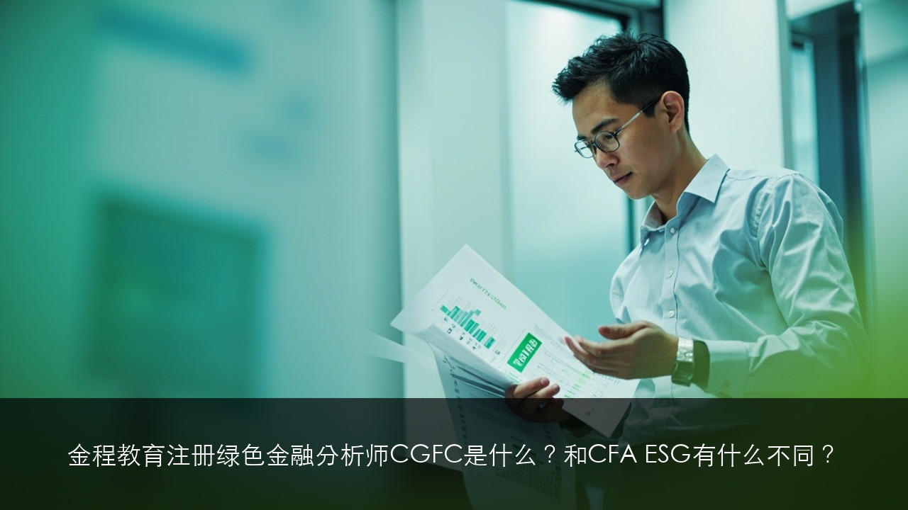 金程教育注册绿色金融分析师CGFC是什么？和CFA ESG有什么不同？