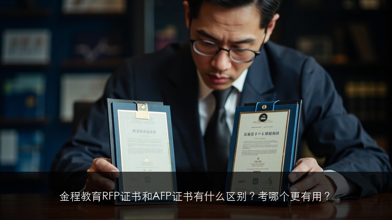 金程教育RFP证书和AFP证书有什么区别？考哪个更有用？