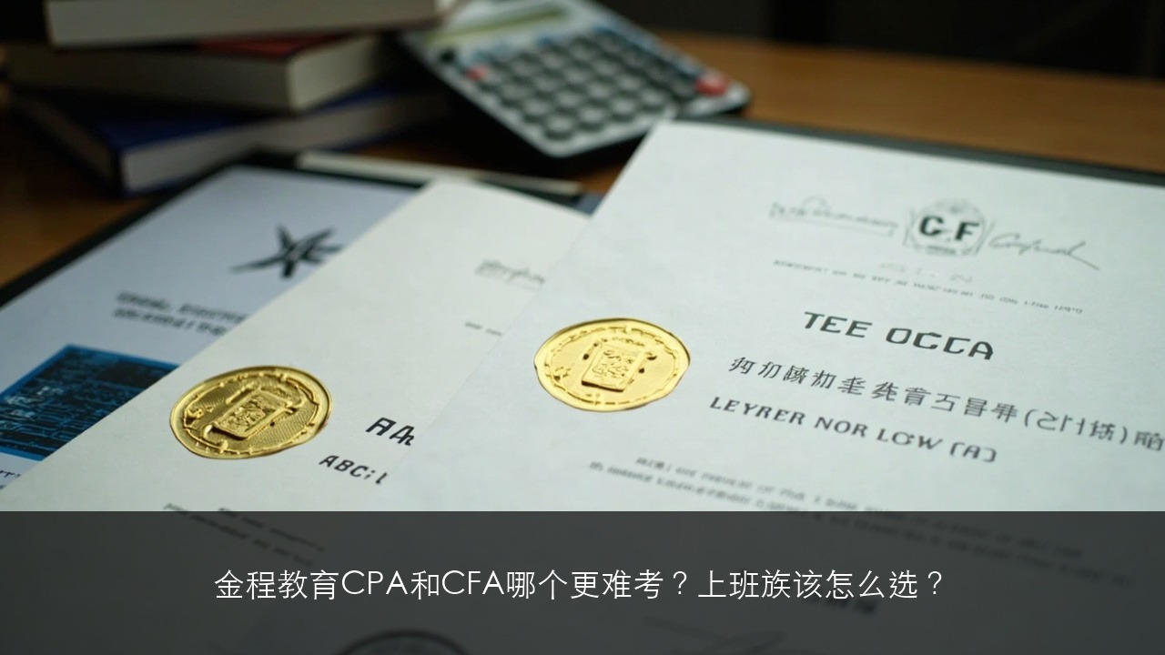 金程教育CPA和CFA哪个更难考？上班族该怎么选？