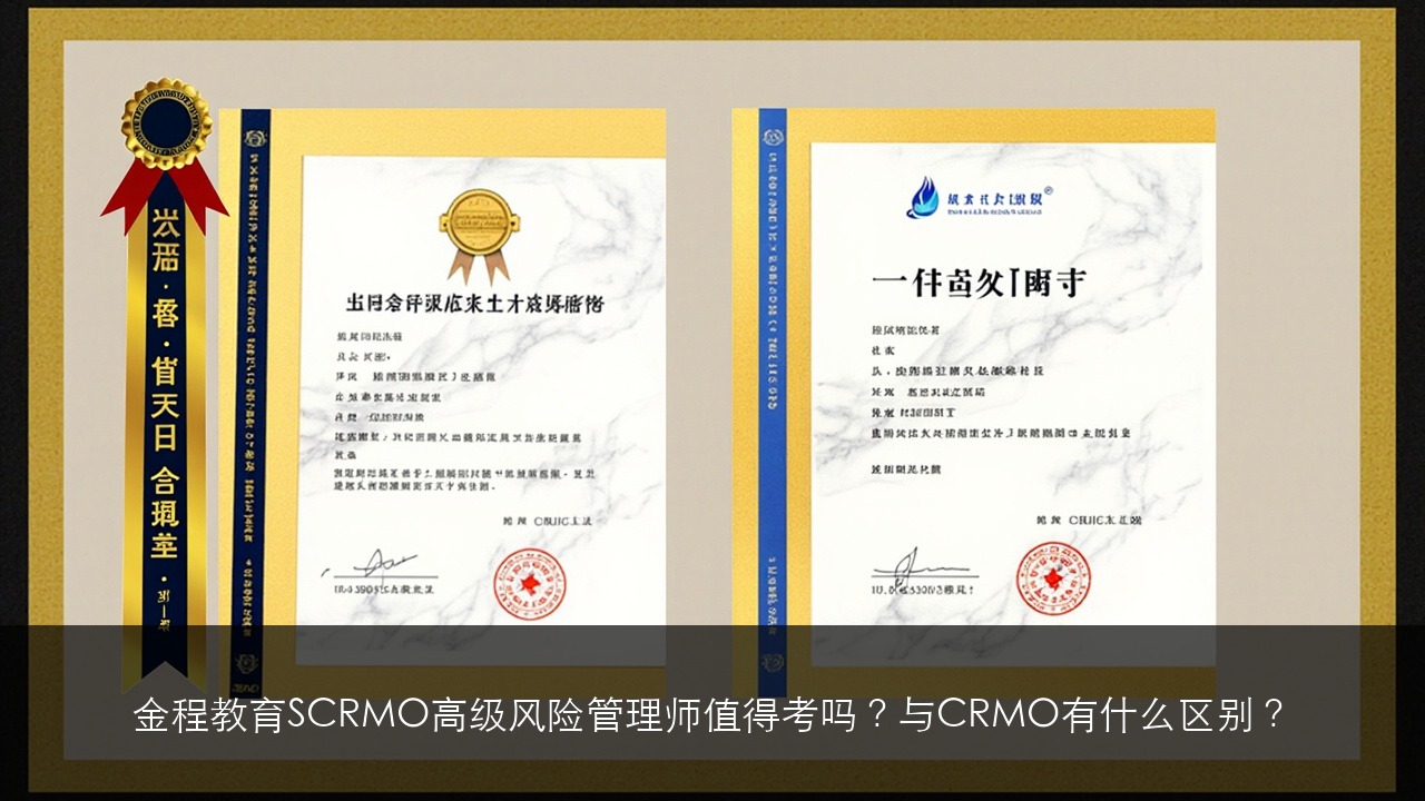 金程教育SCRMO高级风险管理师值得考吗？与CRMO有什么区别？