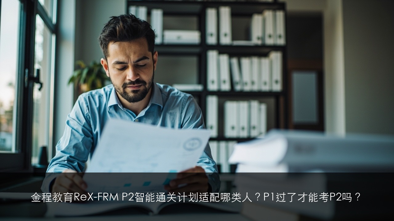 金程教育ReX-FRM P2智能通关计划适配哪类人？P1过了才能考P2吗？