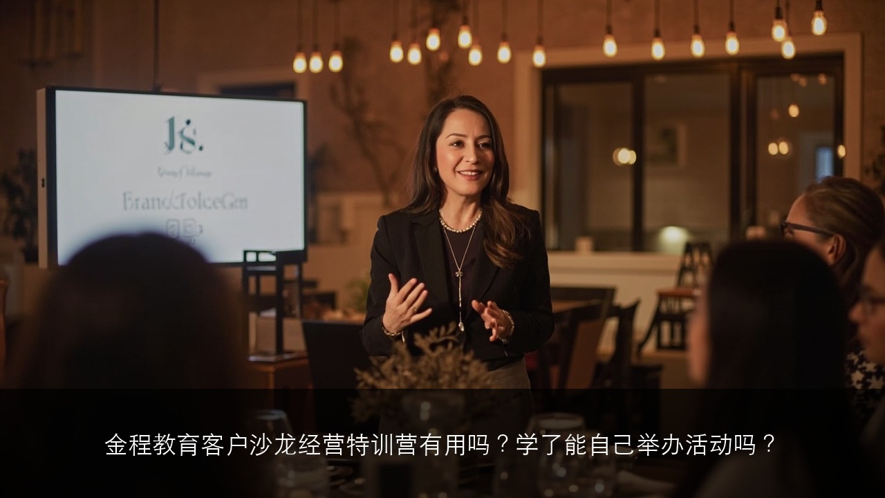 金程教育客户沙龙经营特训营有用吗？学了能自己举办活动吗？