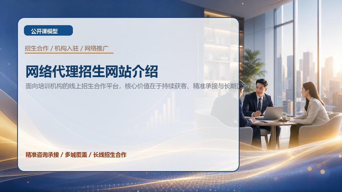 网络代理招生网站介绍