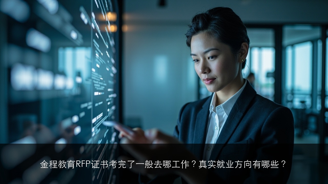 金程教育RFP证书考完了一般去哪工作？真实就业方向有哪些？