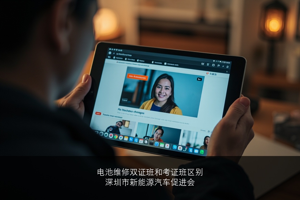 深圳新能源汽车促进会的电池维修保养师双证班和考证班有什么区别