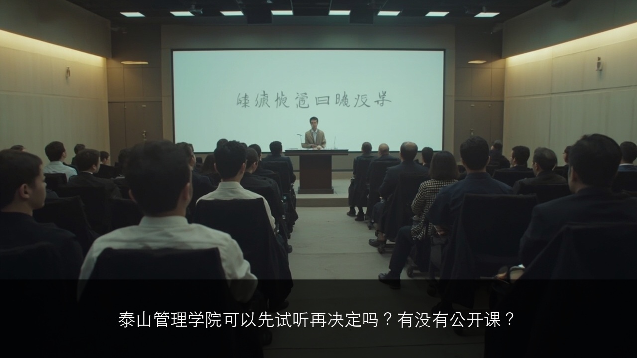 泰山管理学院可以先试听再决定吗?有没有公开课?