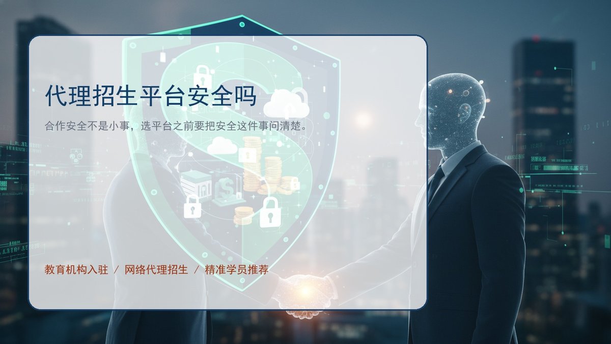 代理招生平台安全吗