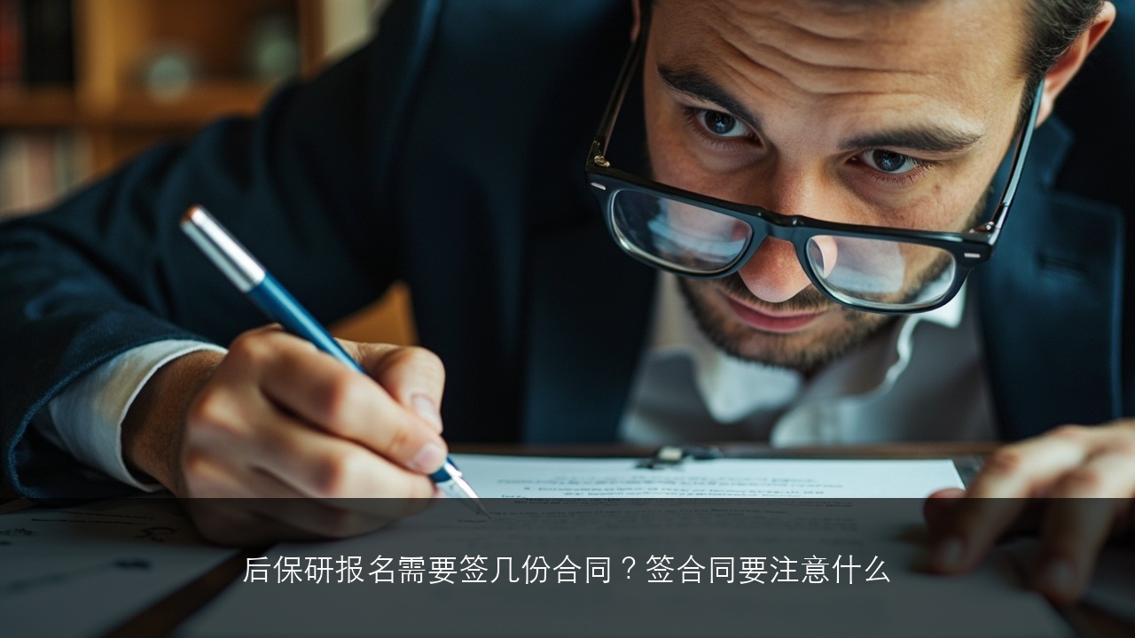 后保研报名需要签几份合同?签合同要注意什么