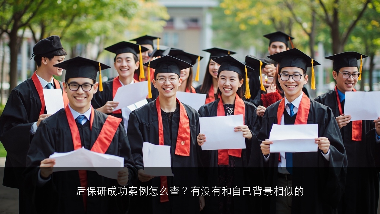 后保研成功案例怎么查?有没有和自己背景相似的