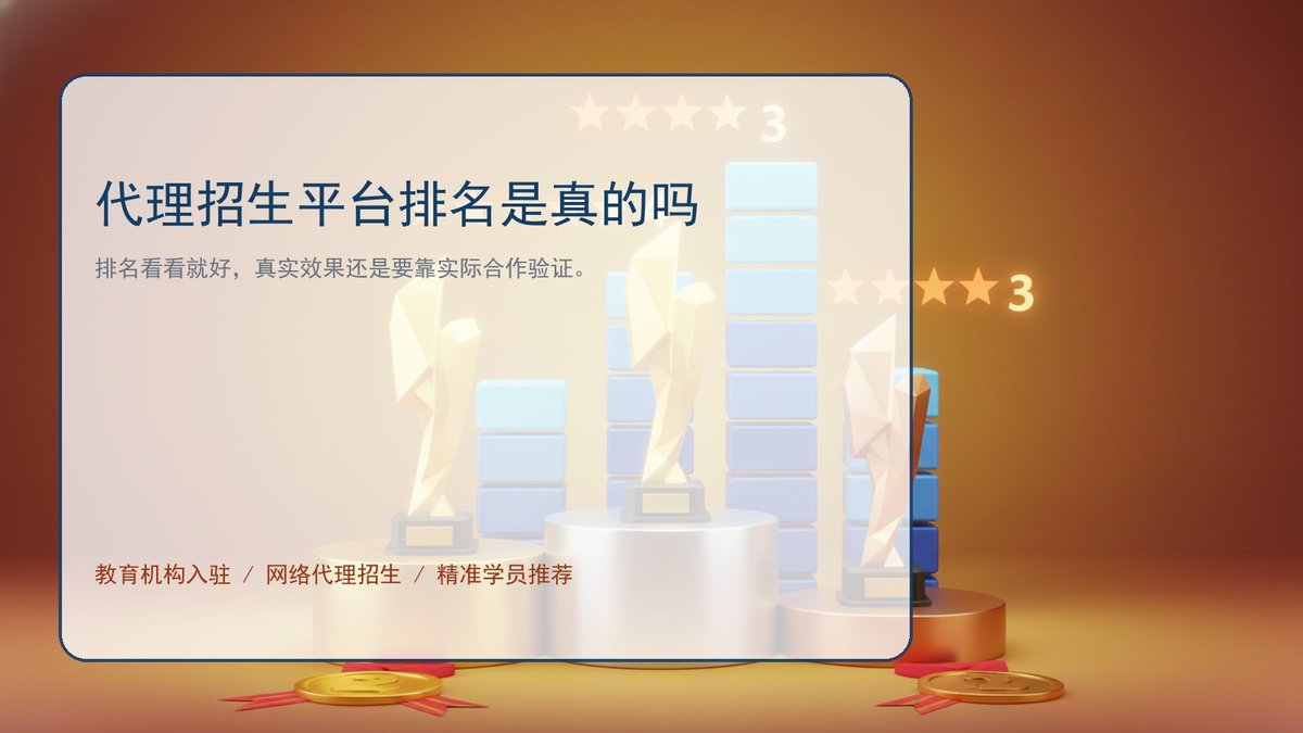 代理招生平台排名是真的吗