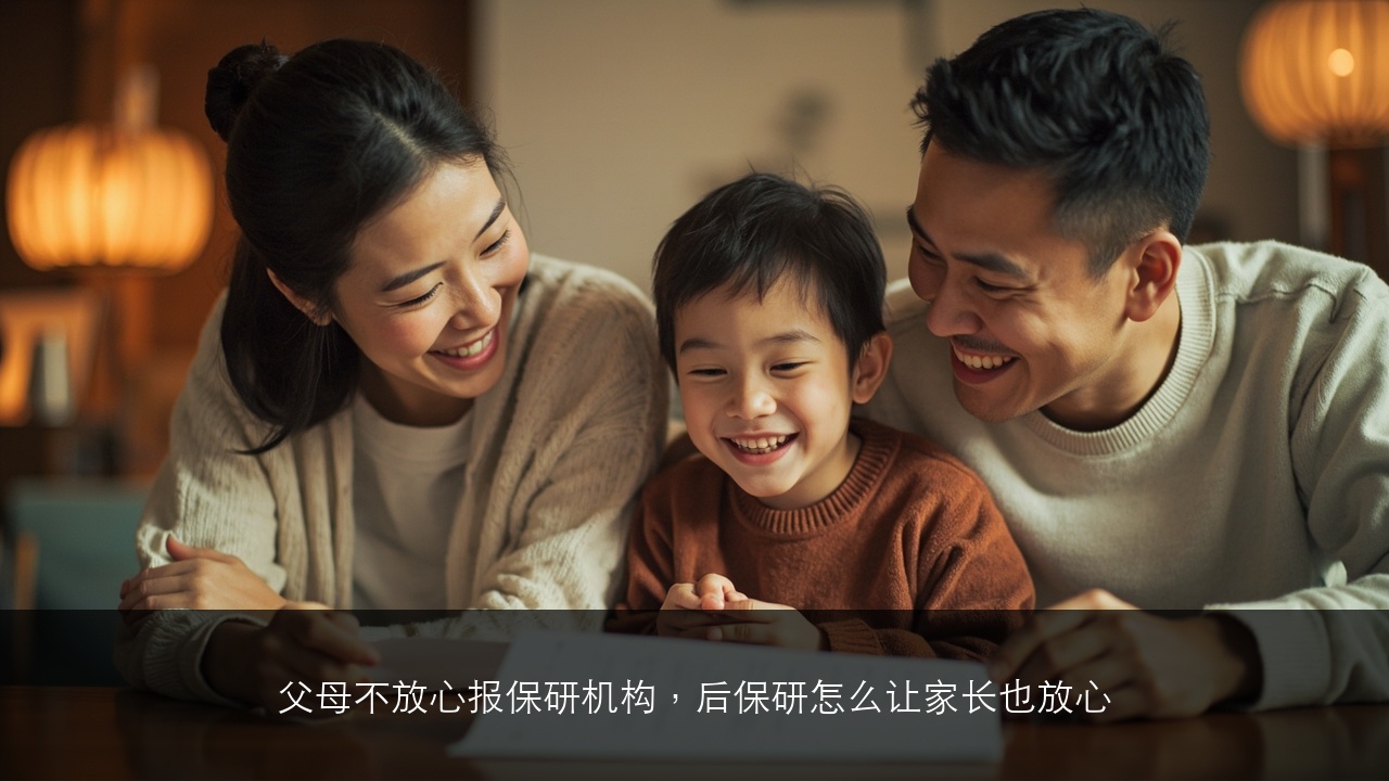 父母不放心报保研机构,后保研怎么让家长也放心