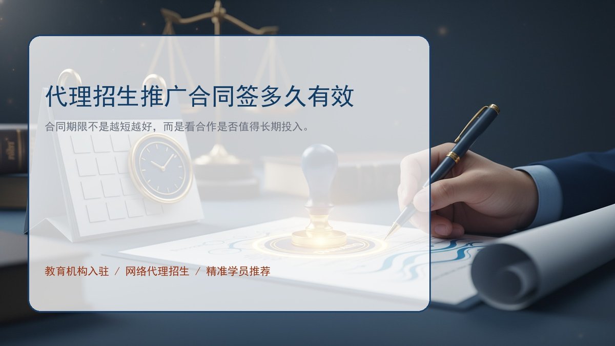 代理招生推广合同签多久有效