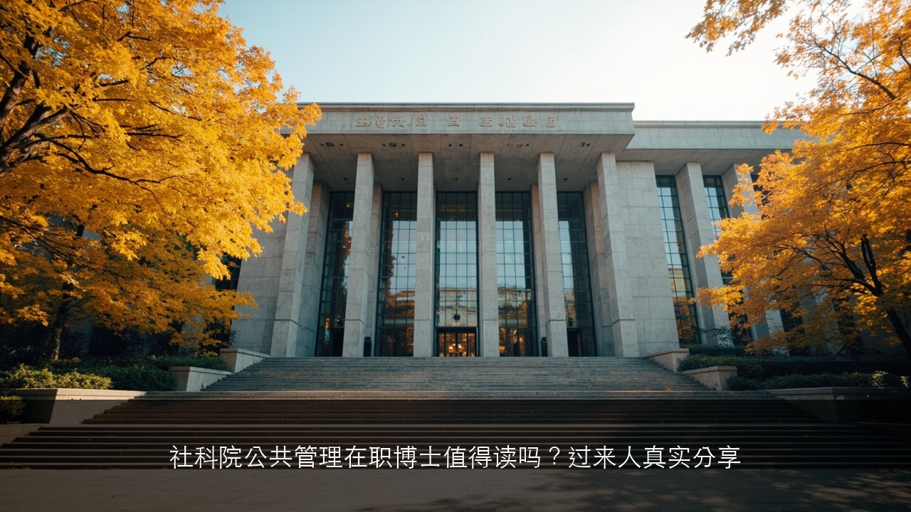 社科院公共管理在职博士值得读吗？过来人真实分享