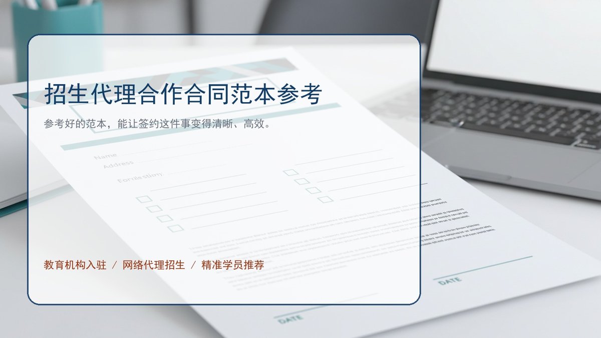 招生代理合作合同范本参考