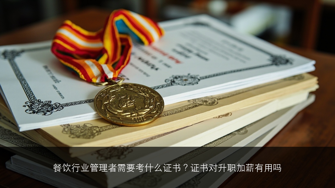 餐饮行业管理者需要考什么证书？证书对升职加薪有用吗