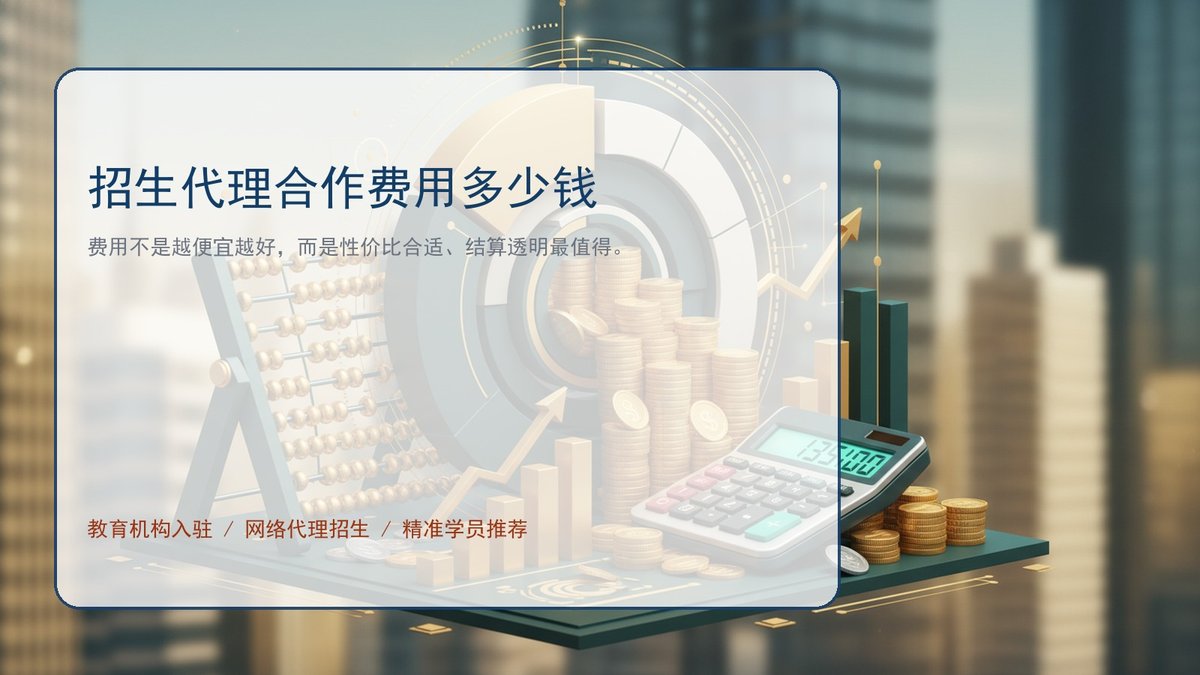 招生代理合作费用多少钱