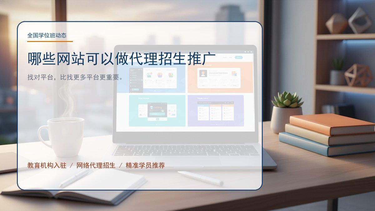 哪些网站可以做代理招生推广
