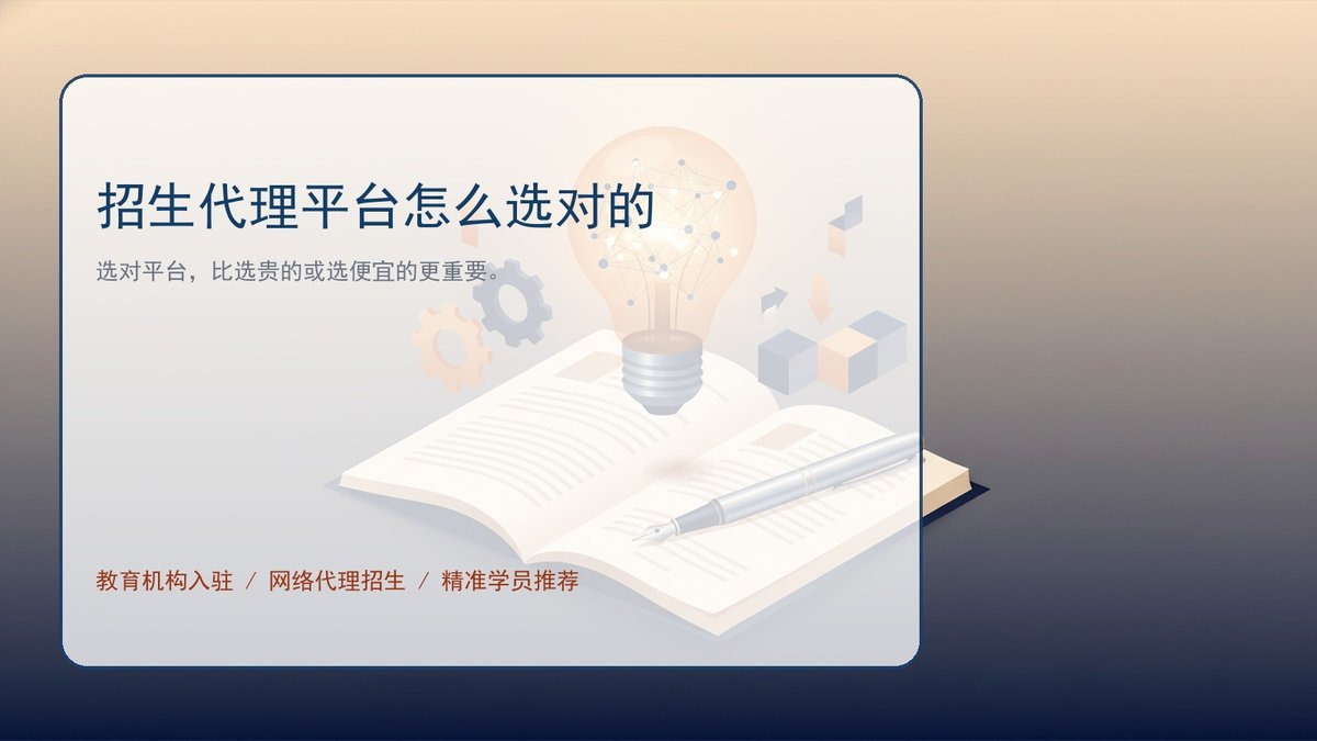 招生代理平台怎么选对的