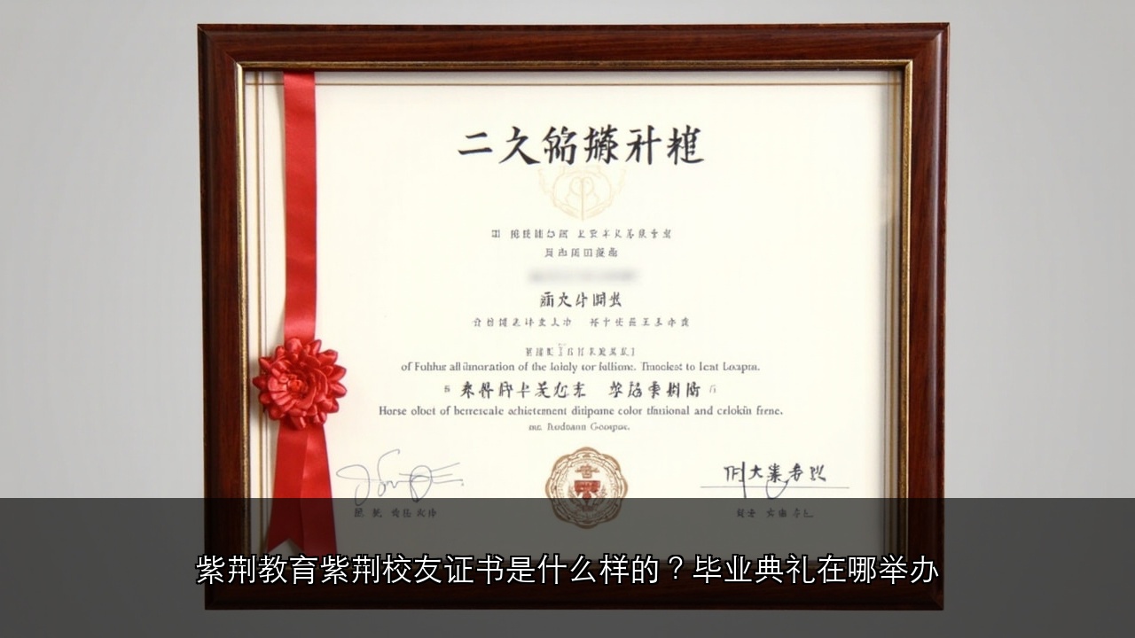 紫荆教育毕业证书和校友证书有什么区别?毕业典礼参加方式全解
