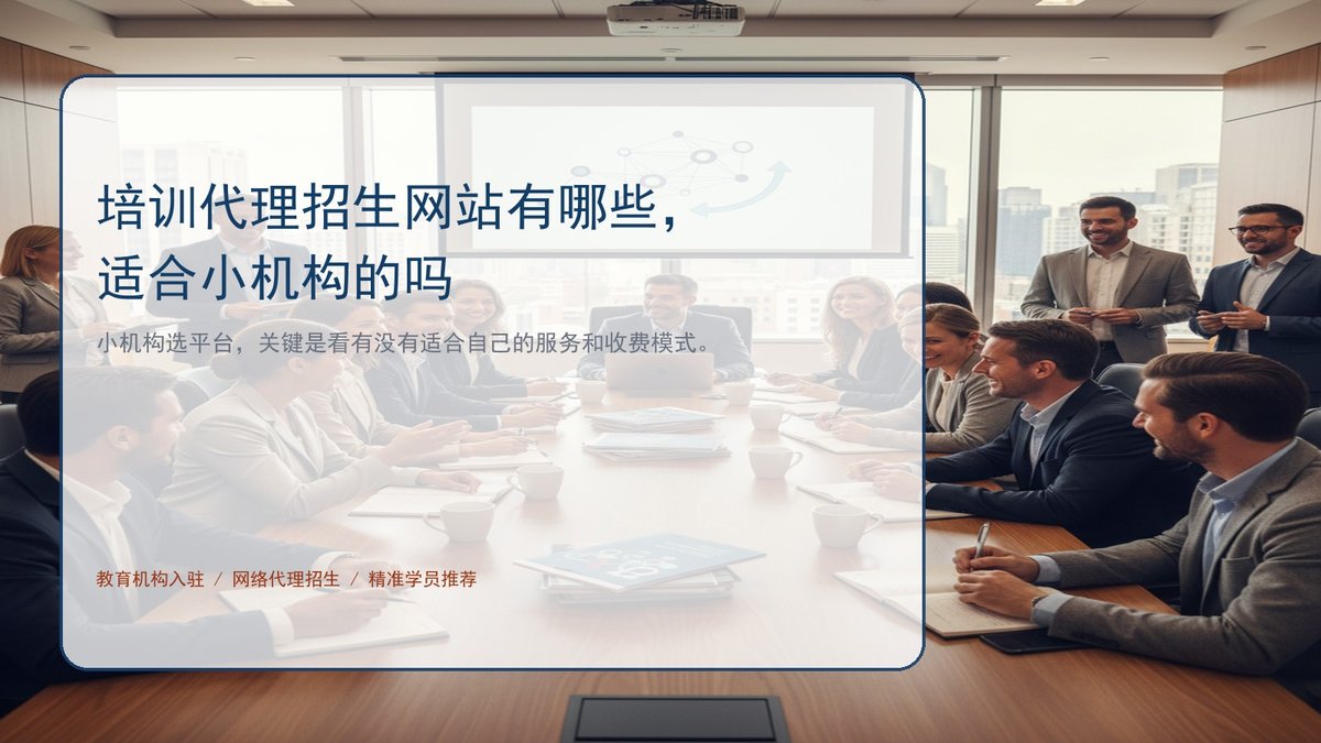 培训代理招生网站有哪些,适合小机构的吗