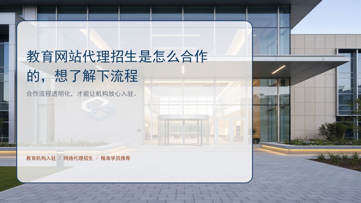 教育网站代理招生是怎么合作的，想了解下流程