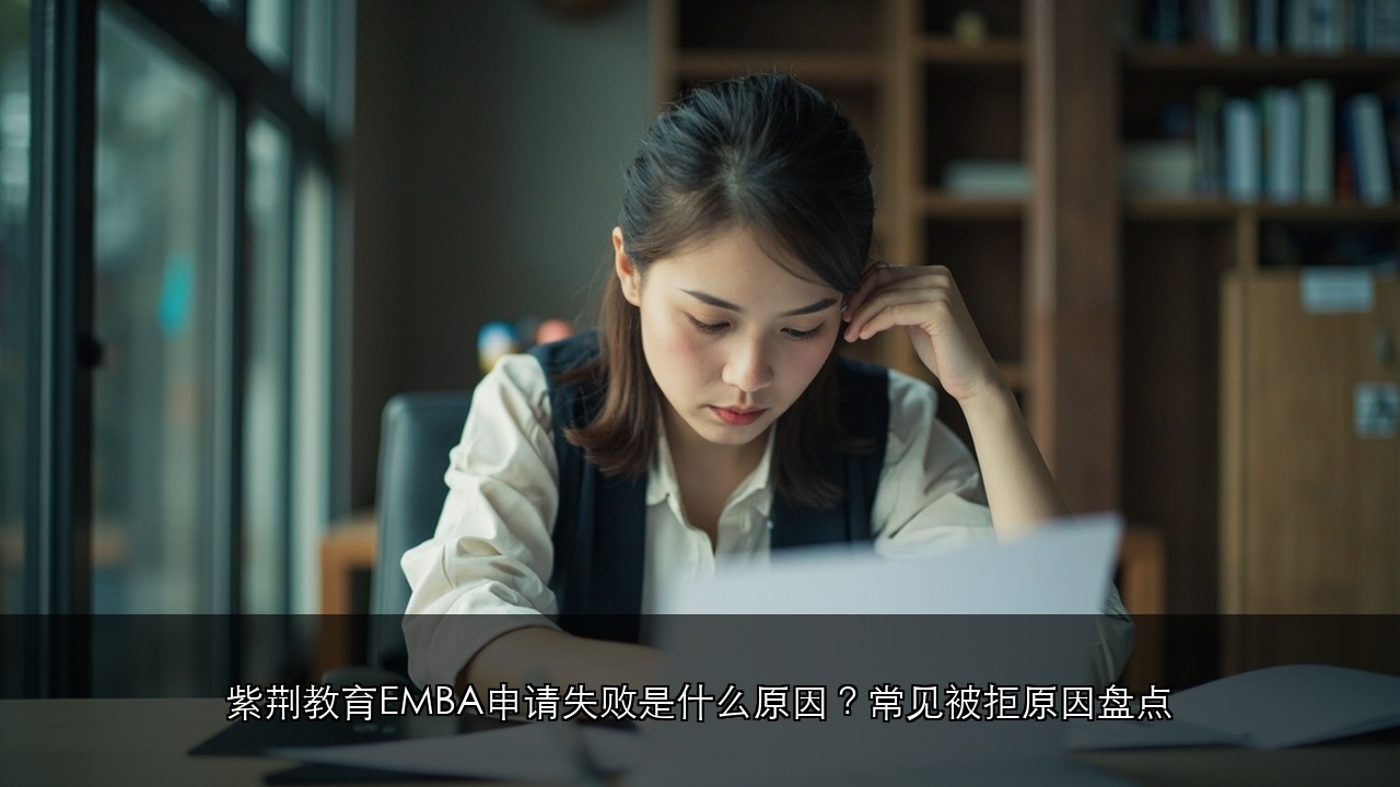紫荆教育EMBA申请失败是什么原因?常见被拒原因盘点