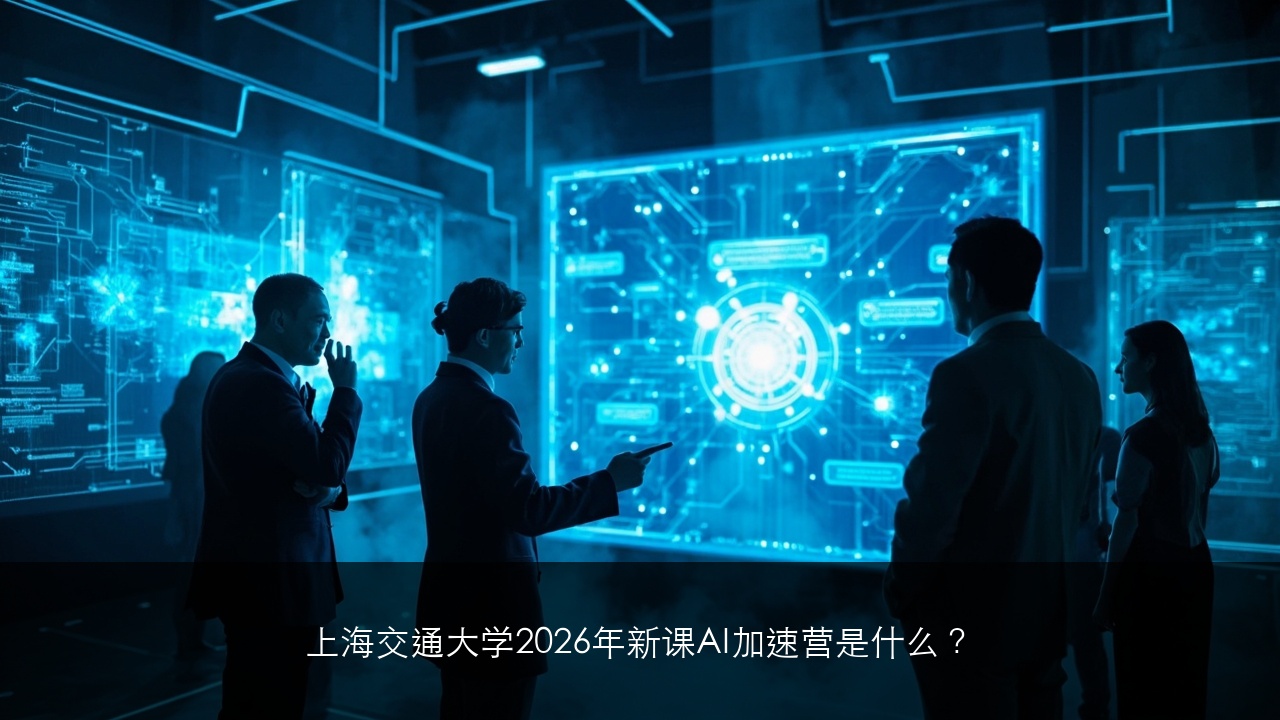 上海交通大学2026年新课AI加速营是什么?适合什么人群读
