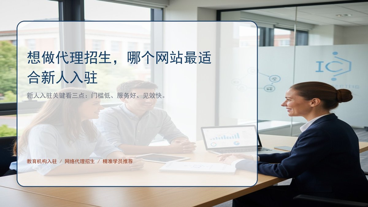 想做代理招生,哪个网站最适合新人入驻