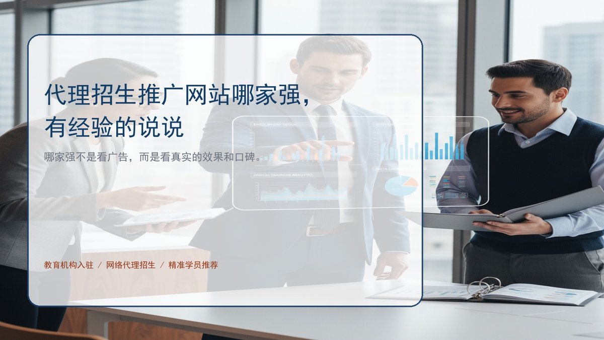 代理招生推广网站哪家强，有经验的说说