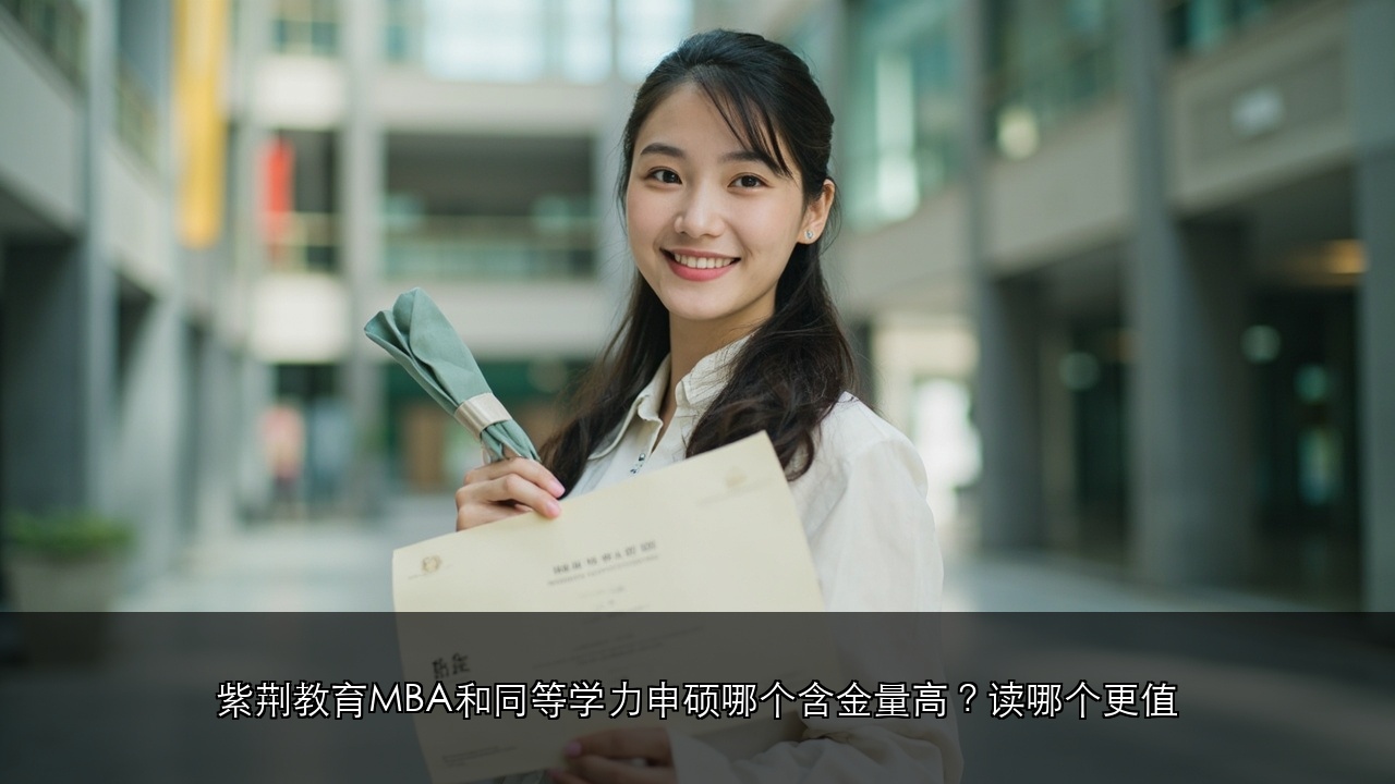 紫荆教育MBA和同等学历申硕哪个含金量高?读哪个更值