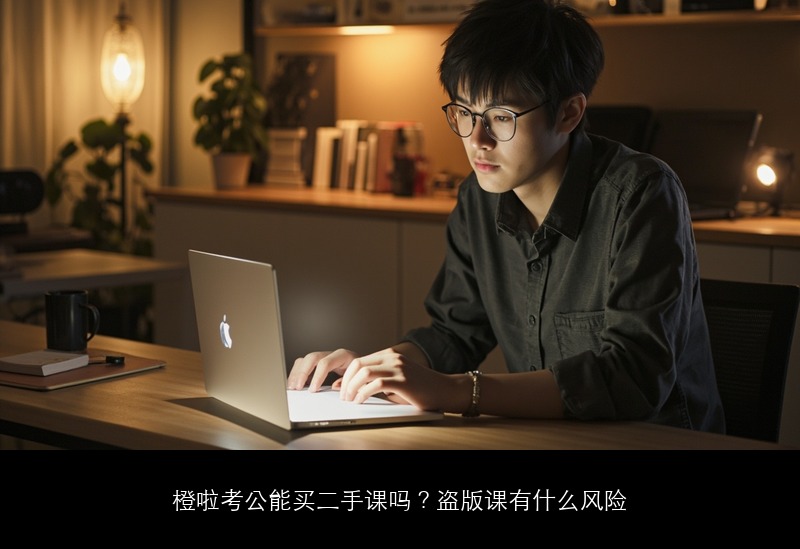 橙啦考公能买二手课吗？盗版课有什么风险