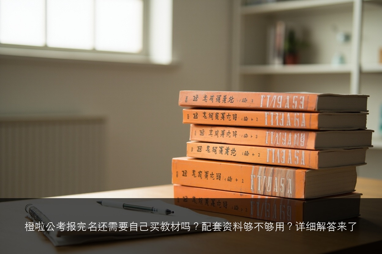 橙啦公考报完名还需要自己买教材吗?配套资料够不够用?详细解答来了