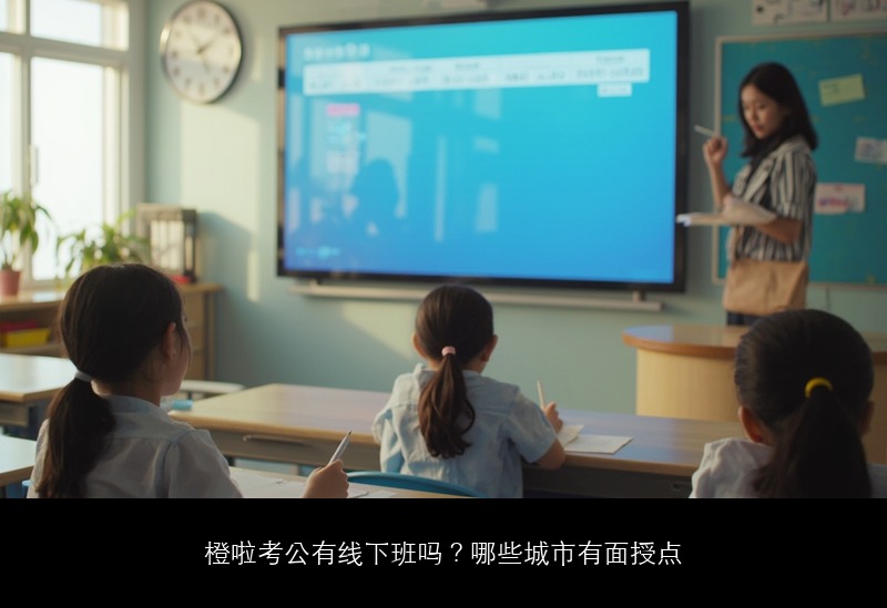 橙啦考公有线下班吗?哪些城市有面授点