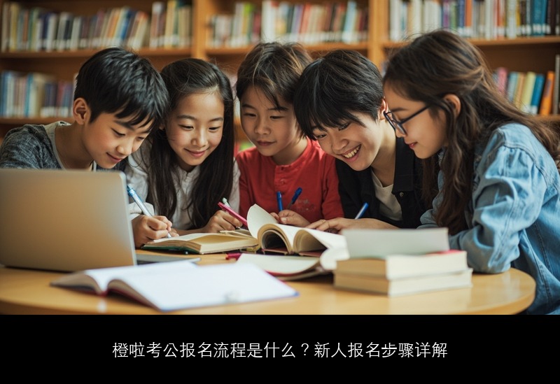 橙啦考公报名流程是什么?新人报名步骤详解