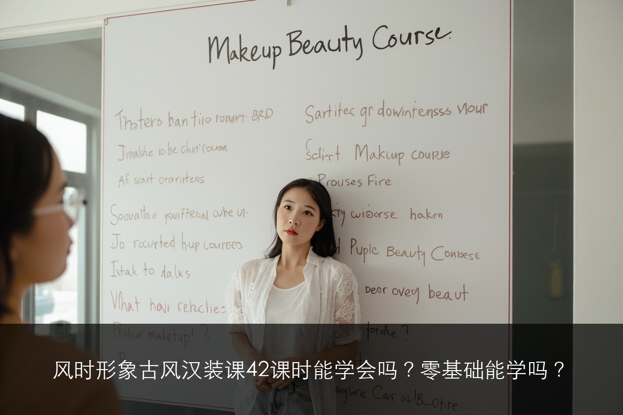风时形象古风汉装课42课时能学会吗?零基础能学吗?