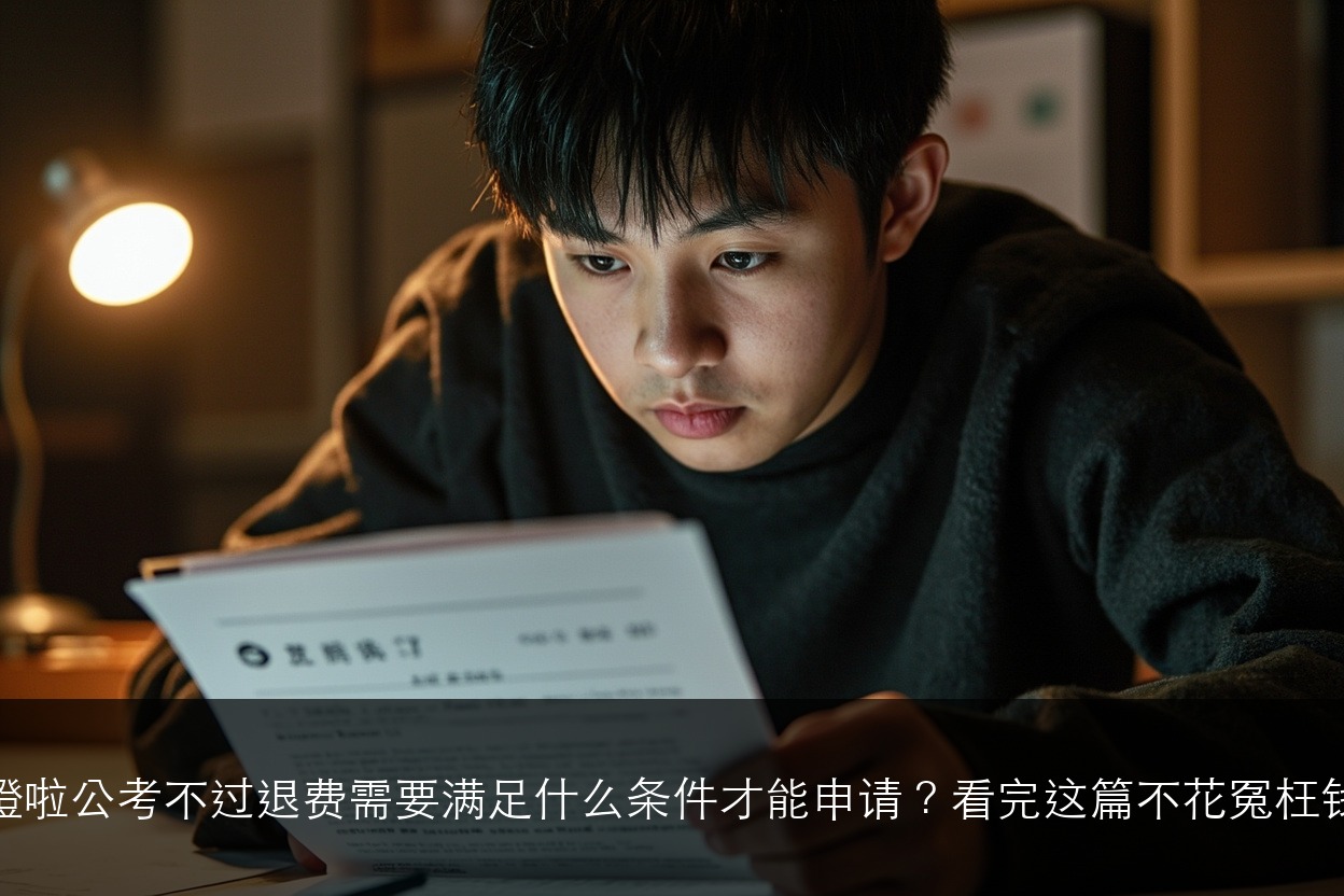 橙啦公考不过退费需要满足什么条件才能申请?看完这篇不花冤枉钱