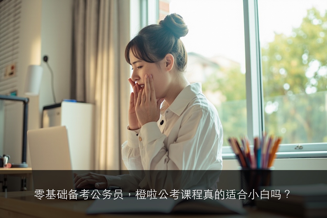 零基础备考公务员，橙啦公考课程真的适合小白吗？