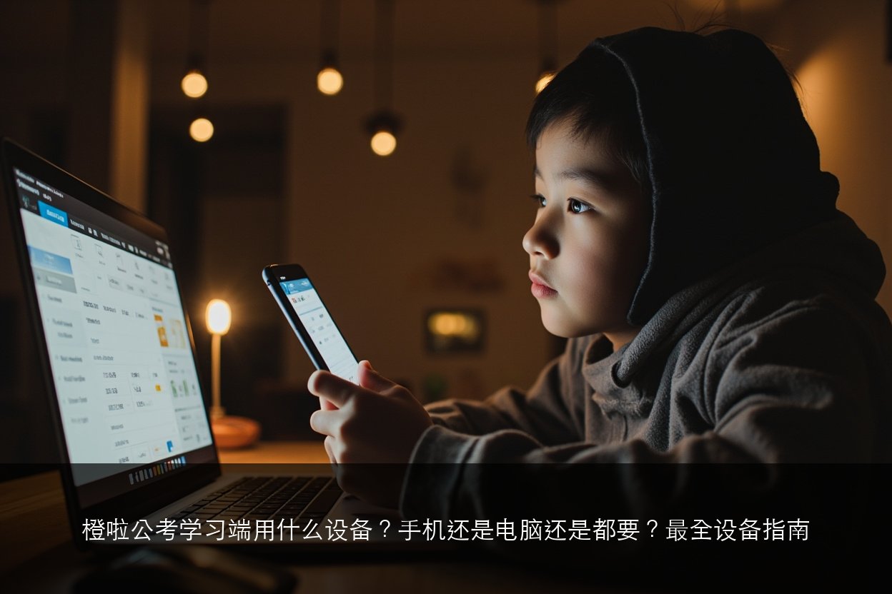 橙啦公考学习端用什么设备?手机还是电脑还是都要?最全设备指南