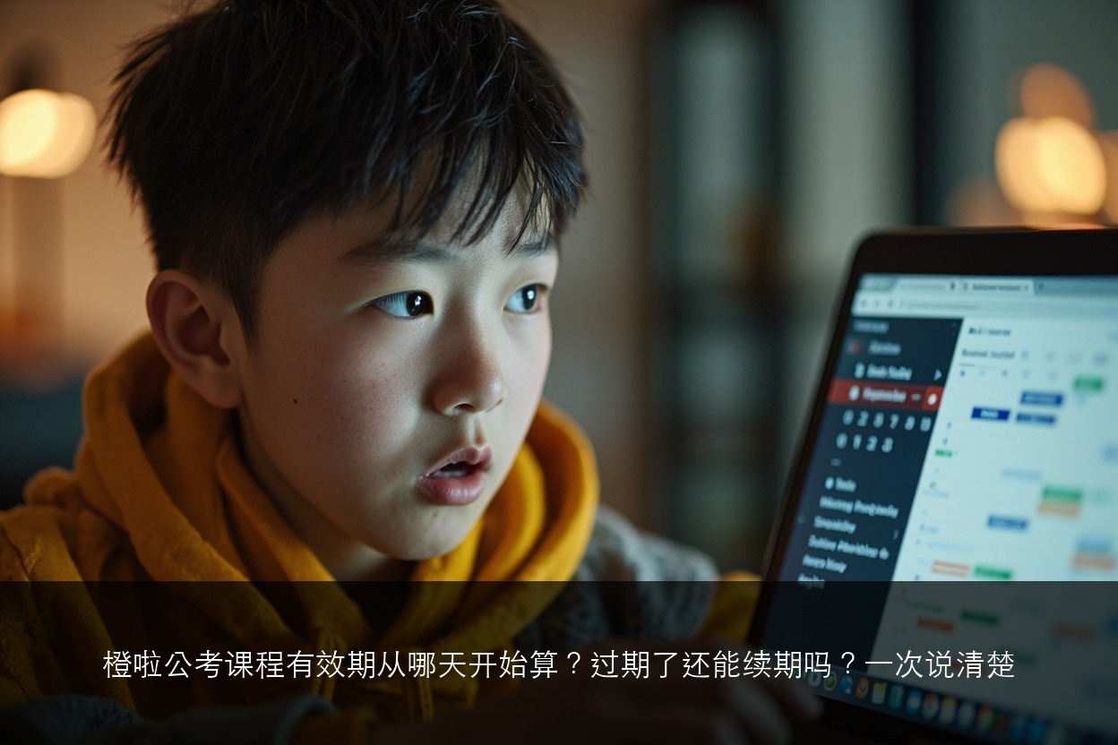 橙啦公考课程有效期从哪天开始算？过期了还能续期吗？一次说清楚