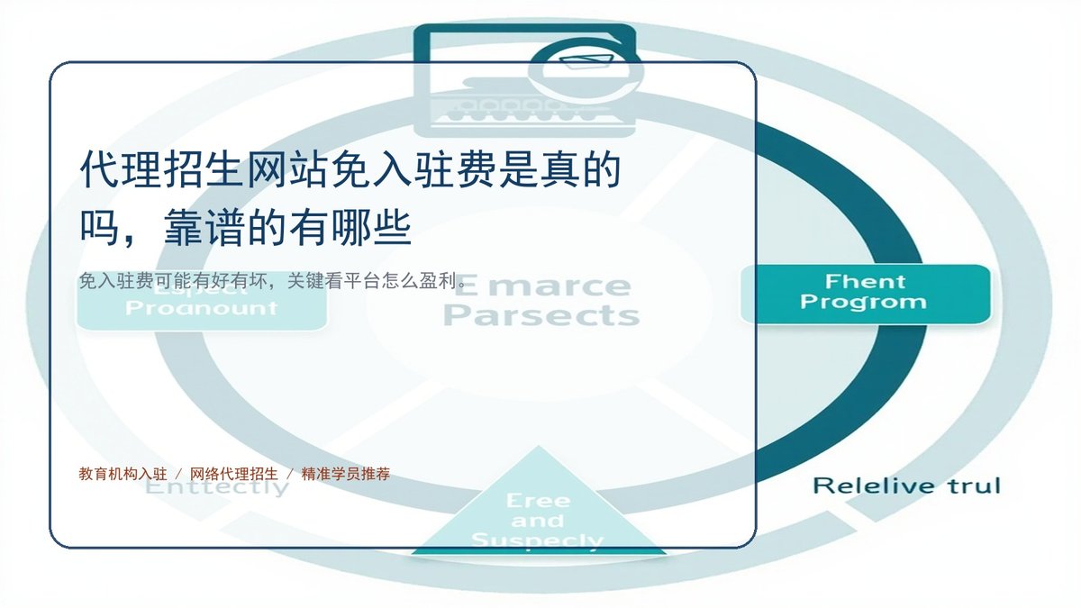 代理招生网站免入驻费是真的吗,靠谱的有哪些