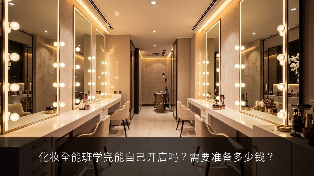 化妆全能班学完能自己开店吗?需要准备多少钱?