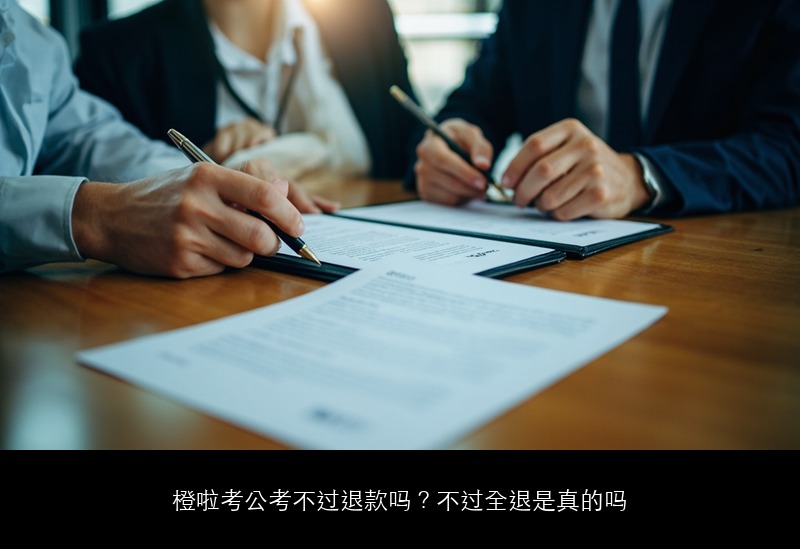 橙啦考公考不过退款吗?不过全退是真的吗